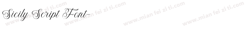 Sicily Script Font字体转换